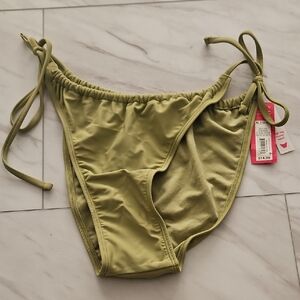 Target Olive High Leg Bikini Bottom